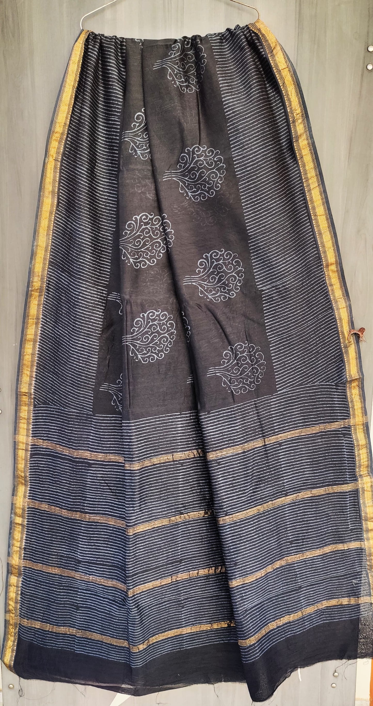 MHESHVARI HANDBLOCK PRINTED SAREE with B.P.-24PCS