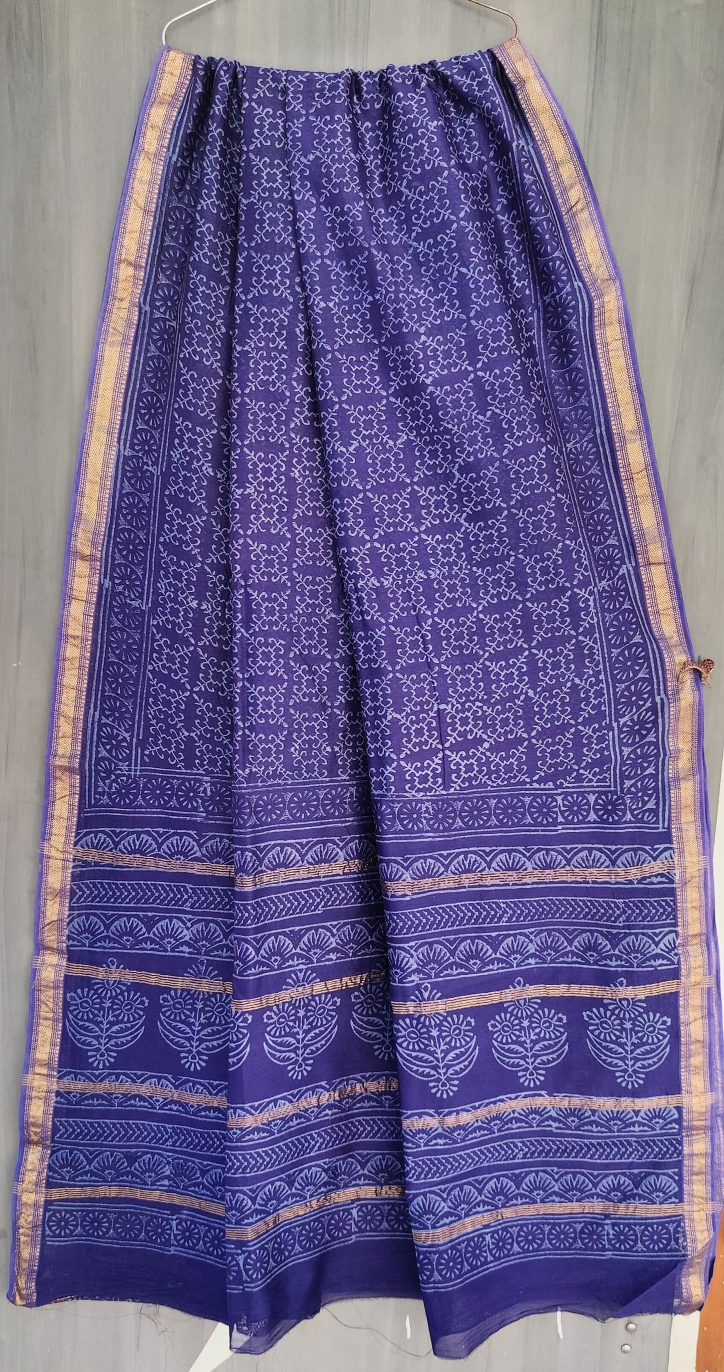 MHESHVARI HANDBLOCK PRINTED SAREE with B.P.-24PCS