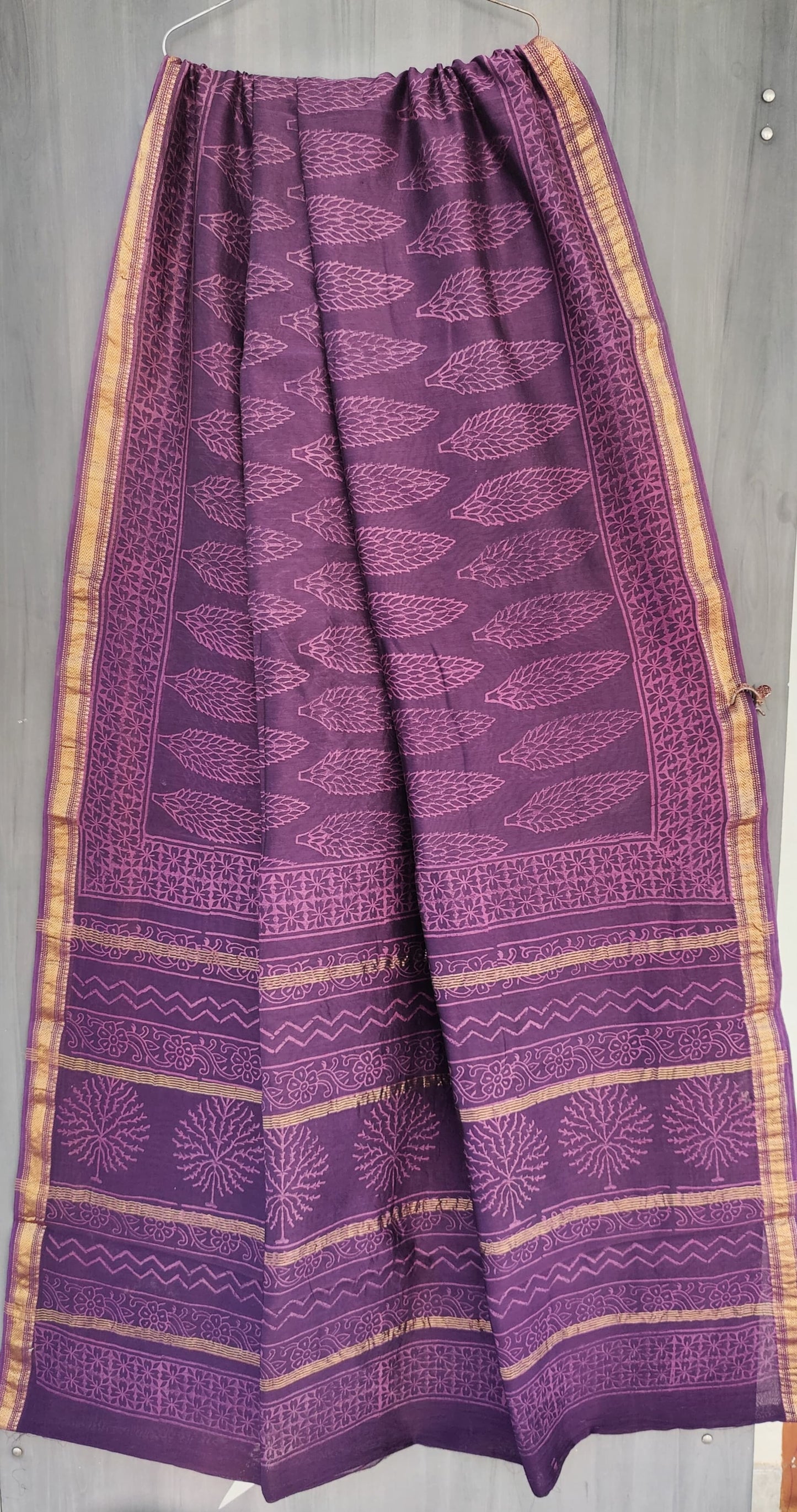 MHESHVARI HANDBLOCK PRINTED SAREE with B.P.-24PCS
