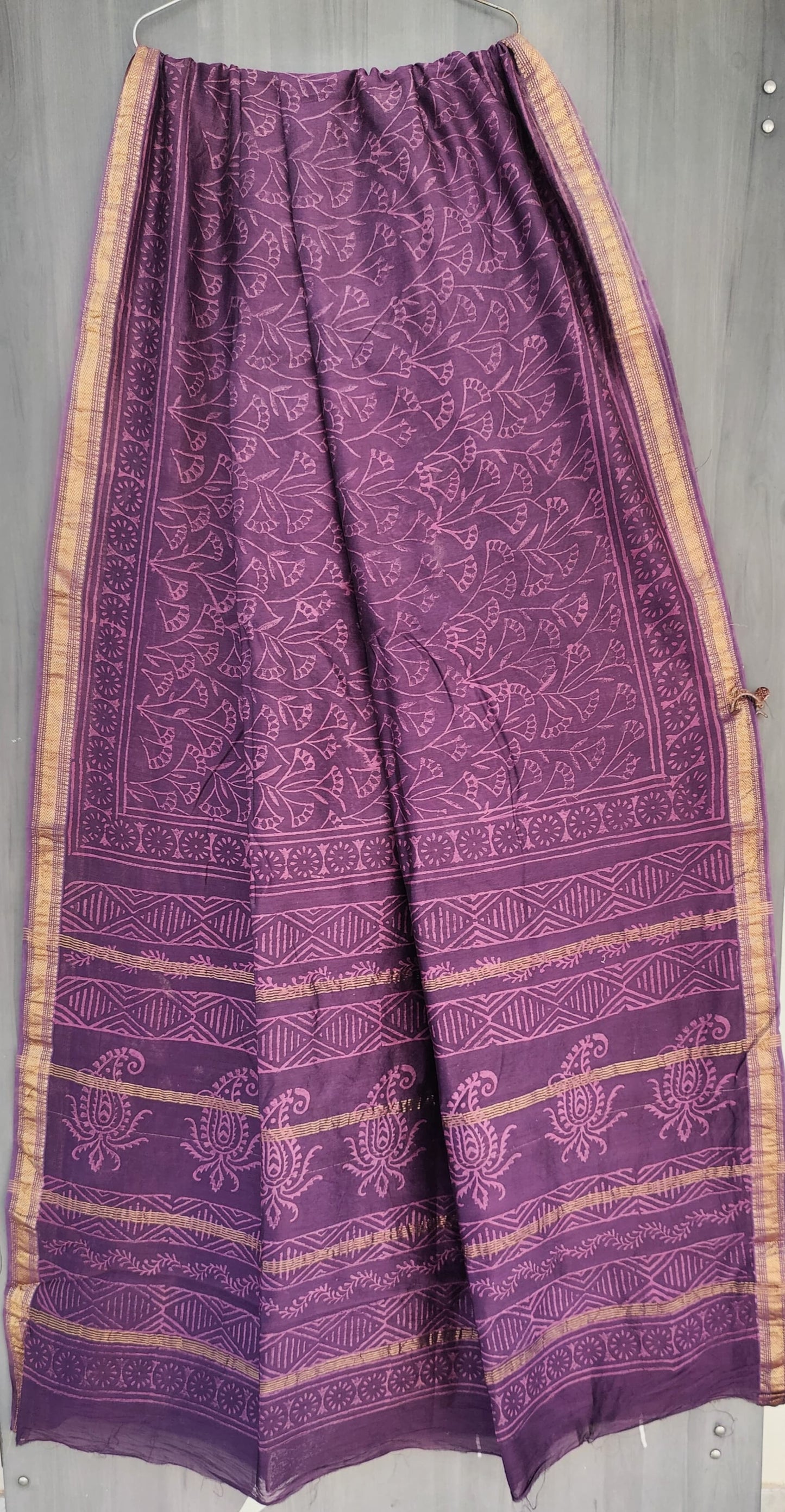 MHESHVARI HANDBLOCK PRINTED SAREE with B.P.-24PCS