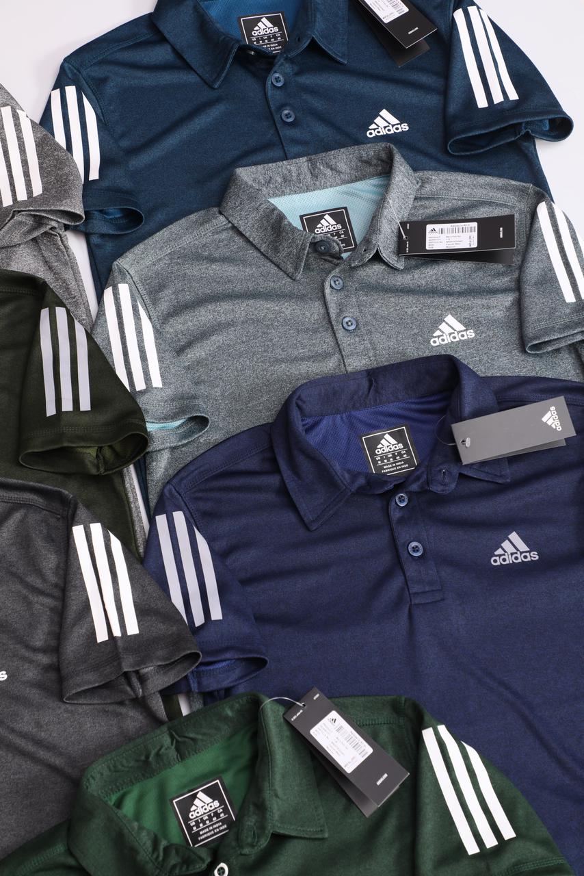 ADIDAS HIGH PREMIUM GRINDAL FOUR WAY STRECHABALE DRI FIT COLLAR T-SHIRT*-50PCS
