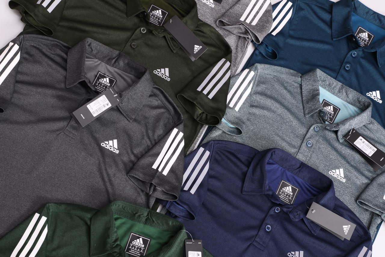 ADIDAS HIGH PREMIUM GRINDAL FOUR WAY STRECHABALE DRI FIT COLLAR T-SHIRT*-50PCS