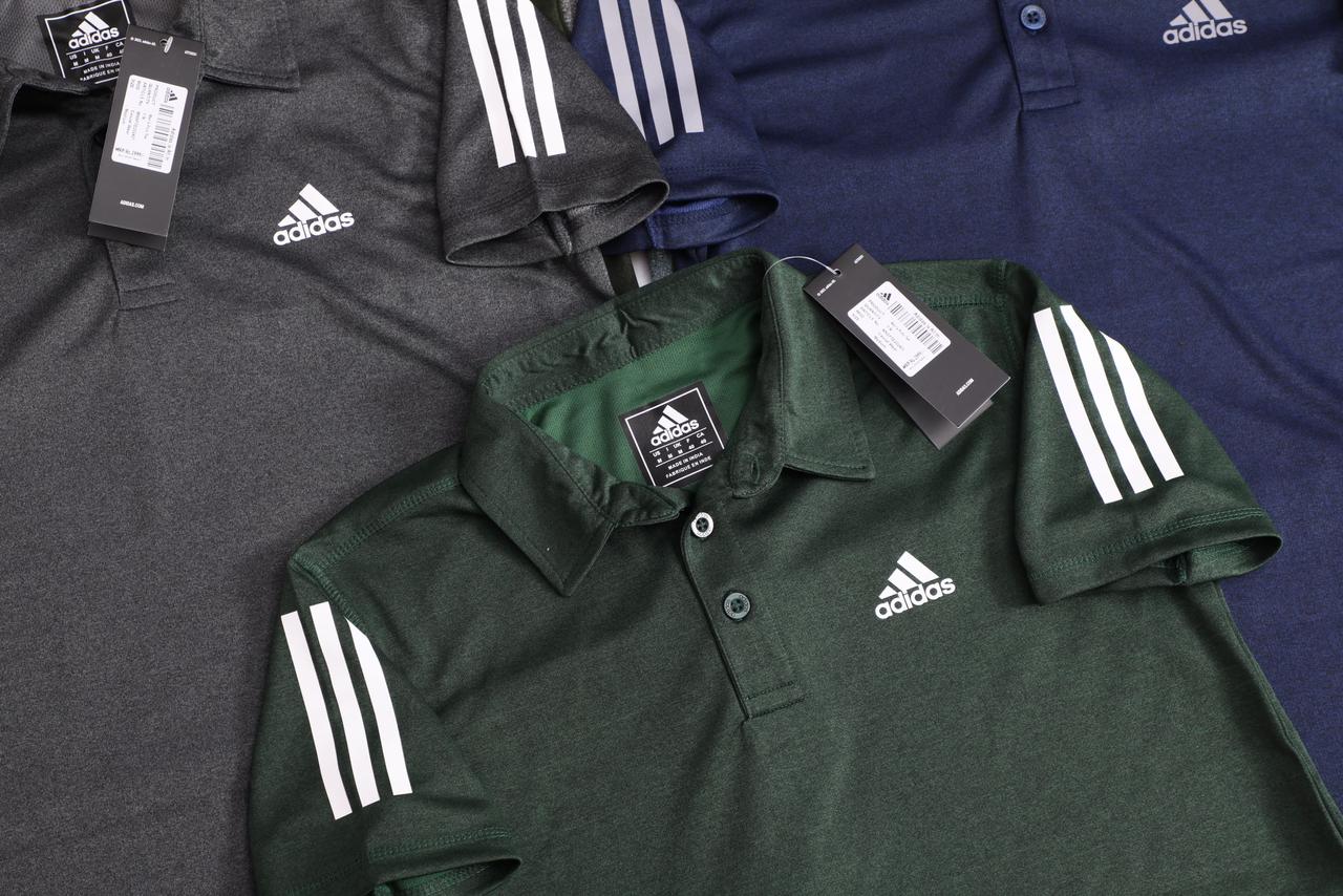 ADIDAS HIGH PREMIUM GRINDAL FOUR WAY STRECHABALE DRI FIT COLLAR T-SHIRT*-50PCS