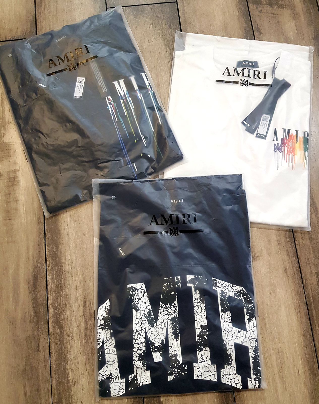 AMIRI MENS ROUND NACK LAYCRA JERSEY-52PCS