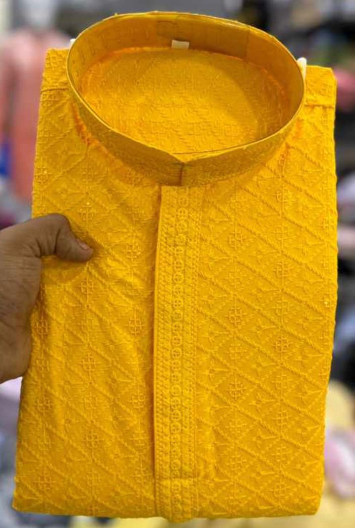 REYON COTTON LAKHNAVI KURTA PAYJAMA-35SET