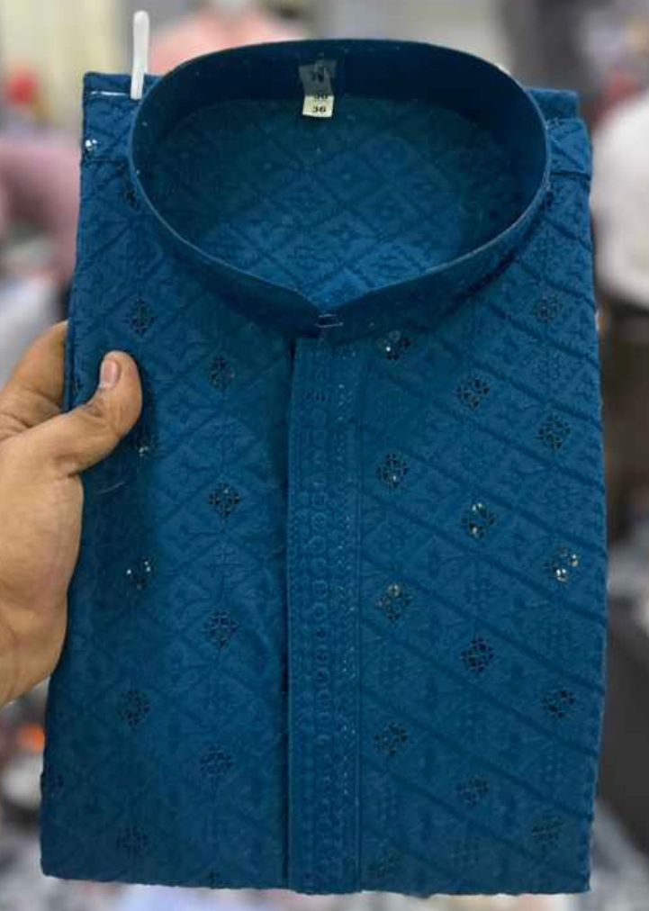 REYON COTTON LAKHNAVI KURTA PAYJAMA-35SET