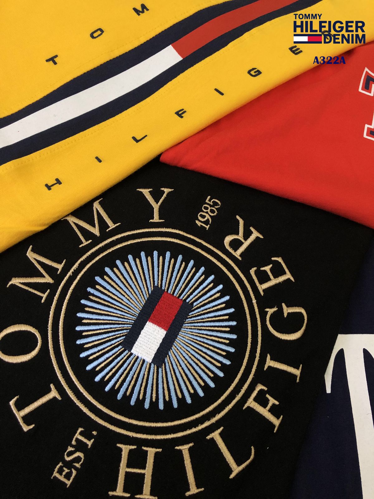 TOMMY HILFIGURE ROUND NACK TSHIRT -48PCS