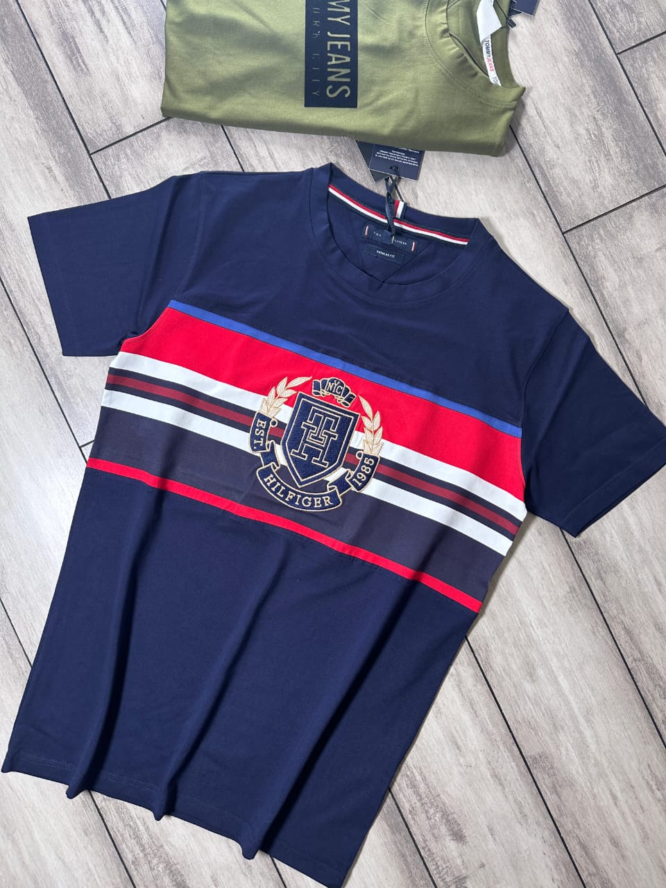 TOMMY LAYCRA JERSEY TSHIRT-45PCS SET