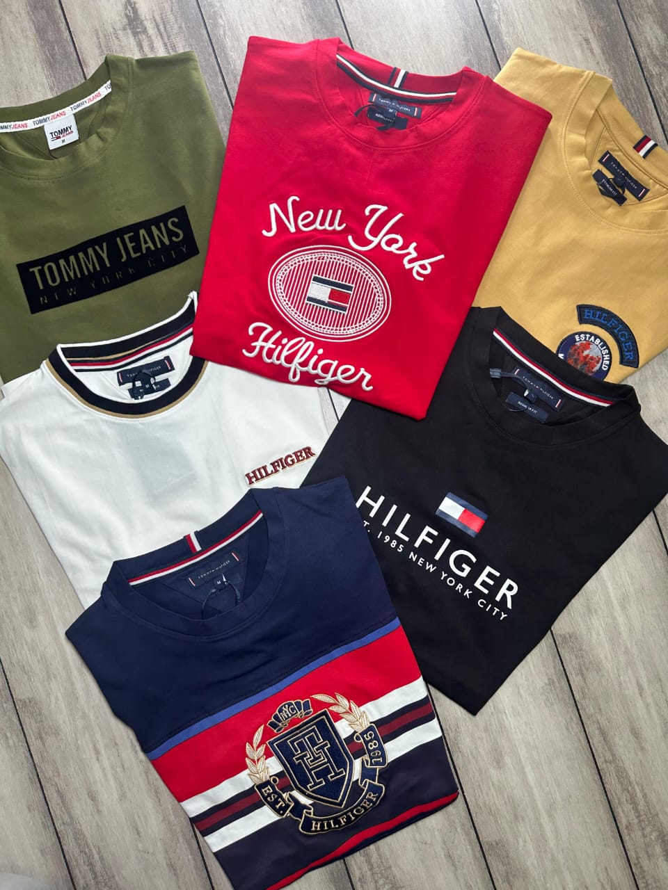 TOMMY LAYCRA JERSEY TSHIRT-45PCS SET