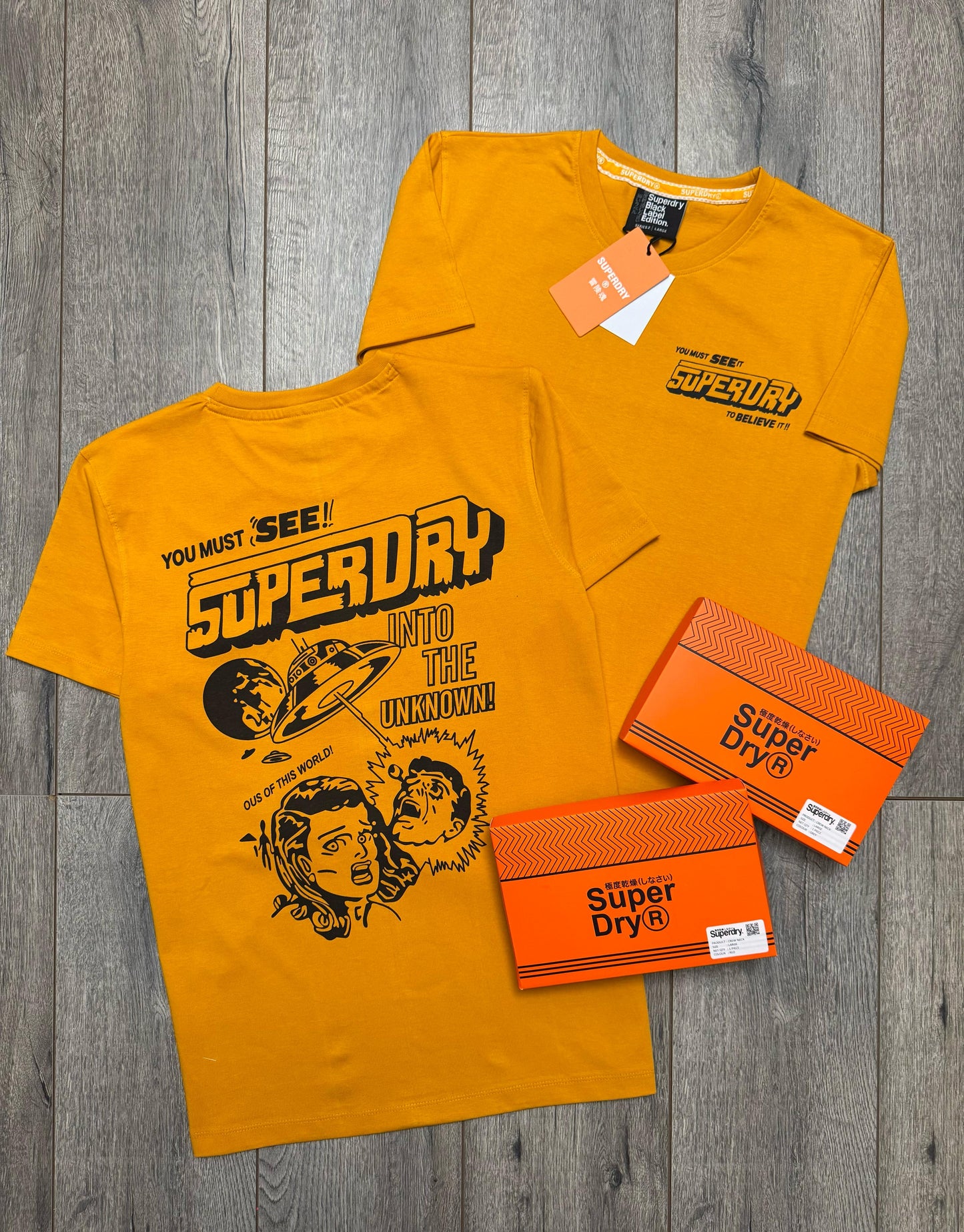 SUPERDRY CREW NACK TSHIRT WITH GIFTED BOX -41 PCS SET