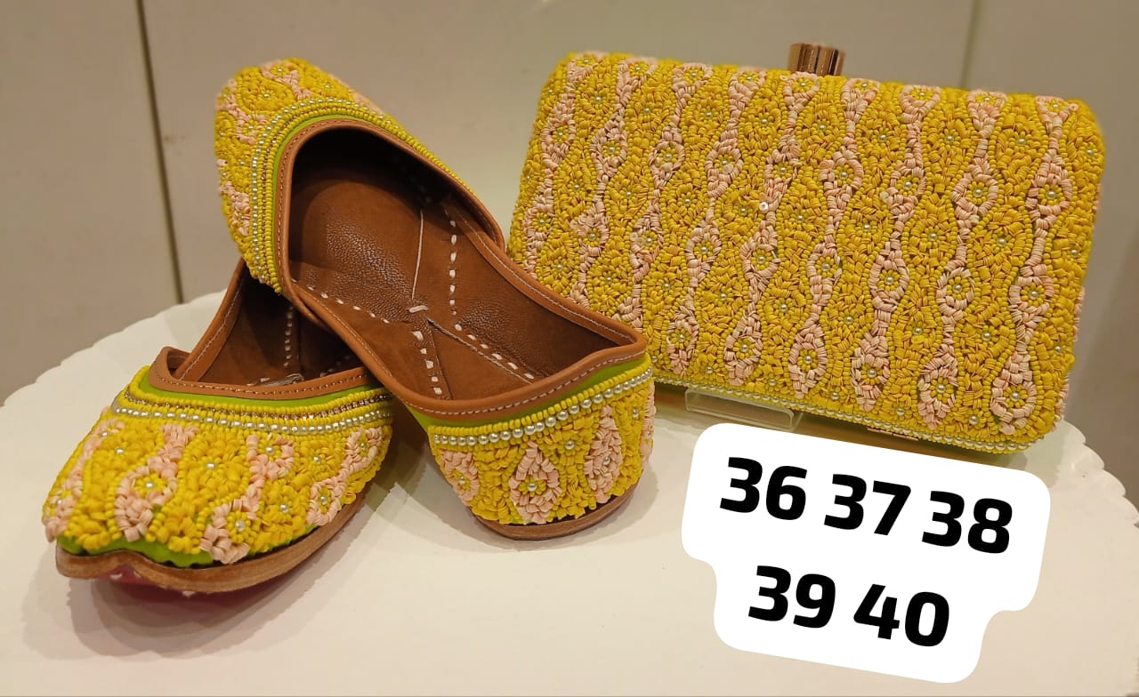 PANJABI JUTTI+CLUCH COMBO-25SET