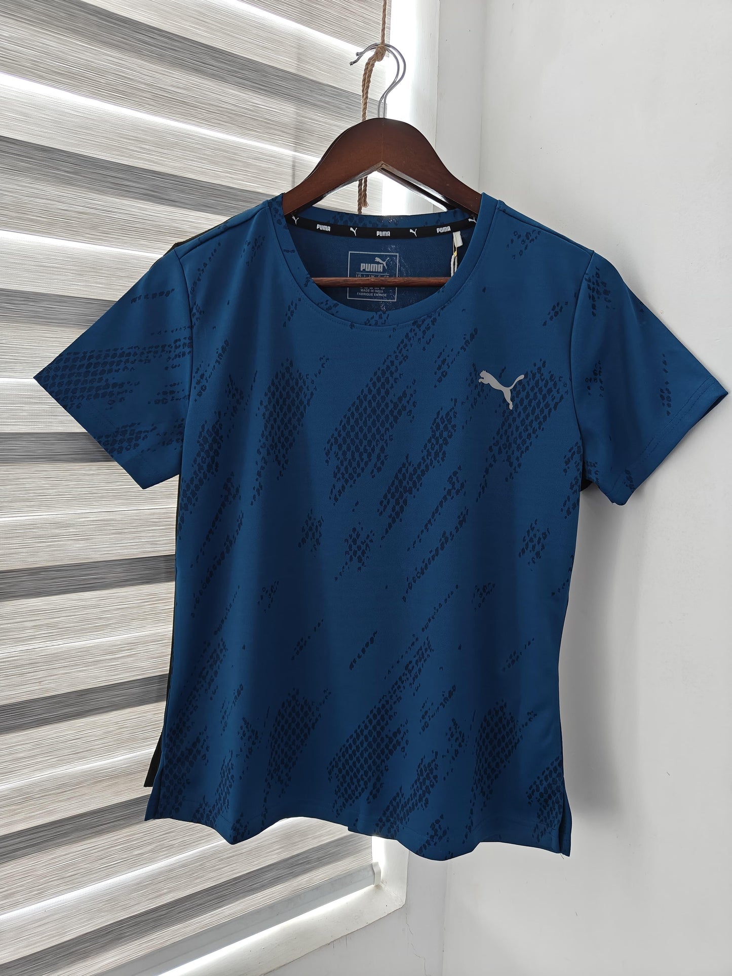 WOMENS PUMA FORWAY LAYCRA GYMWEAR TSHIRT-68