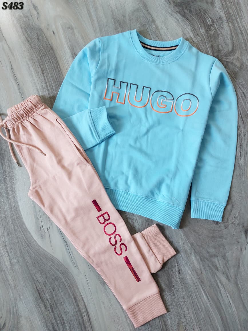 KIDS TRACKSUIT SWEATSHIRT WITH TRACKPANT-60PCS