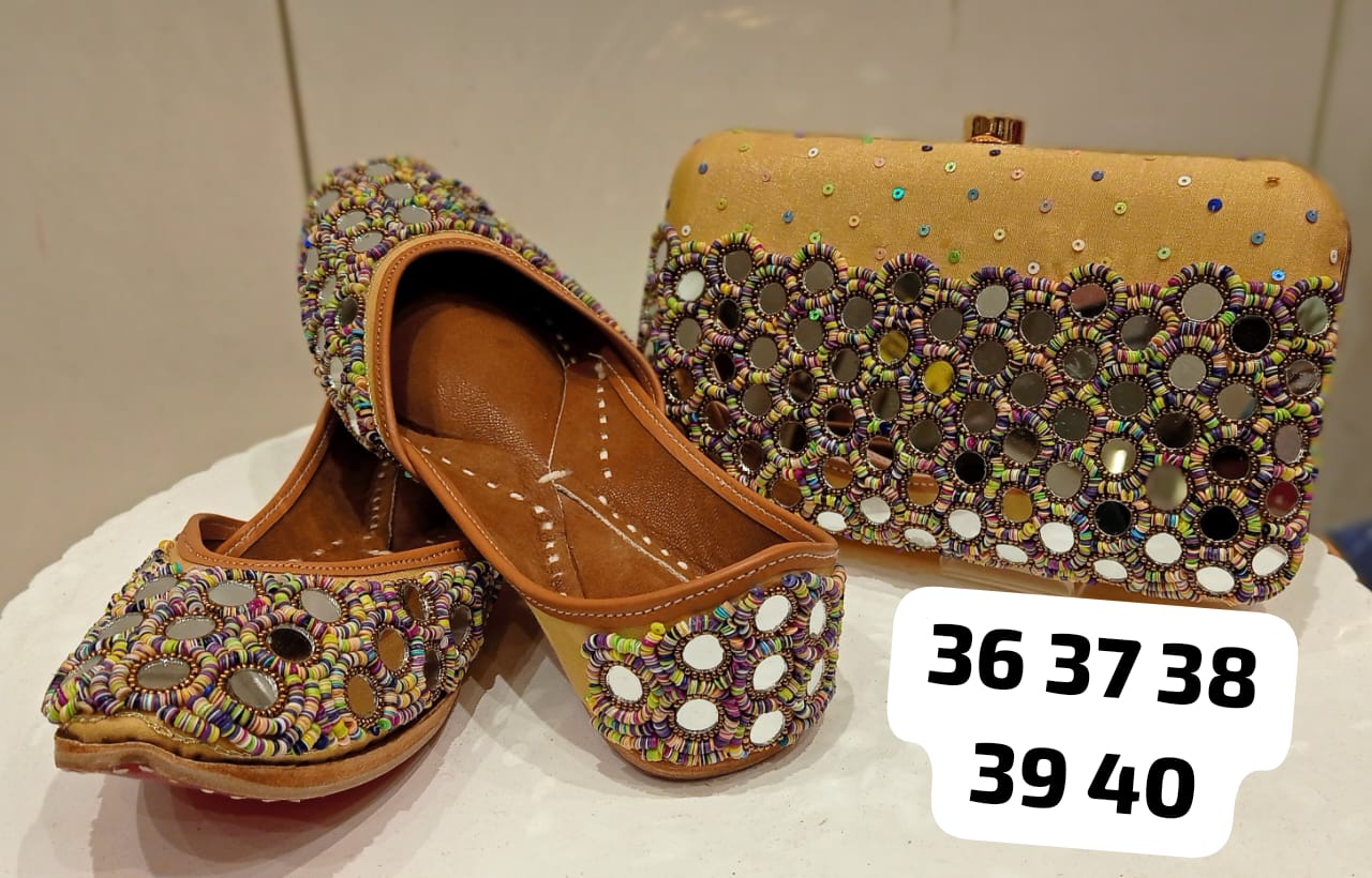 PANJABI JUTTI+CLUCH COMBO-25SET
