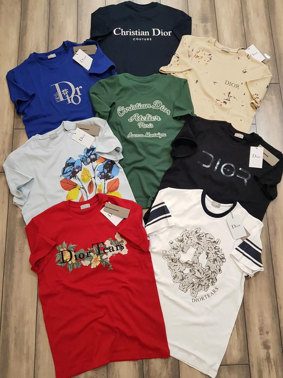 DIOR ROUND NACK TSHIRT -68 PCS