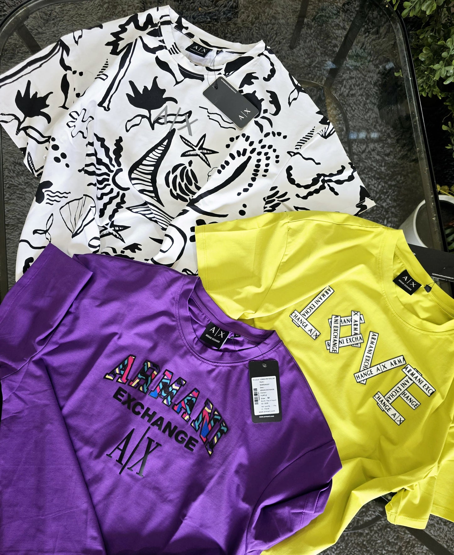 WOMENS ARAMANI EX.OVERSIZE TSHIRT-66PCS