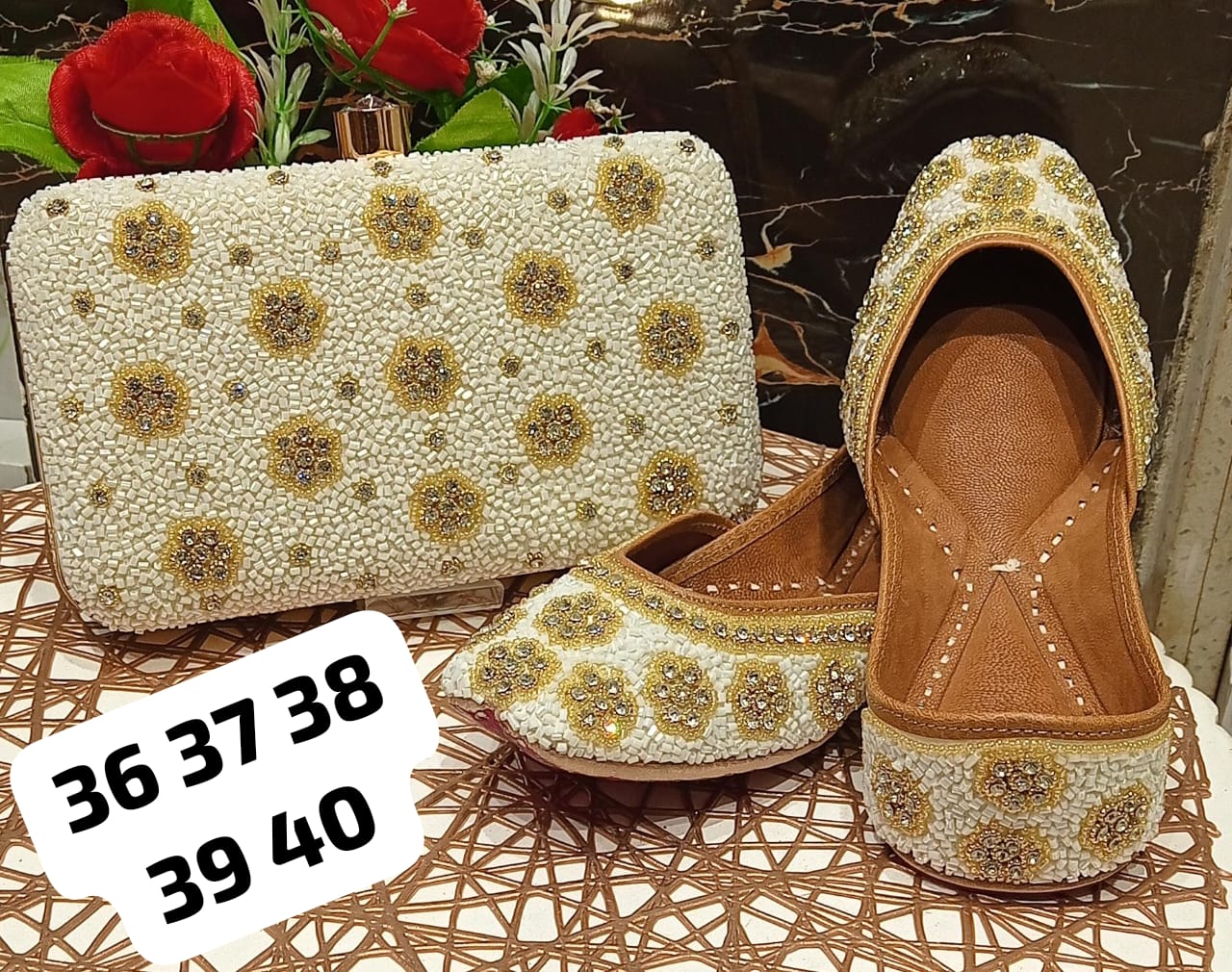 PANJABI JUTTI+CLUCH COMBO-25SET