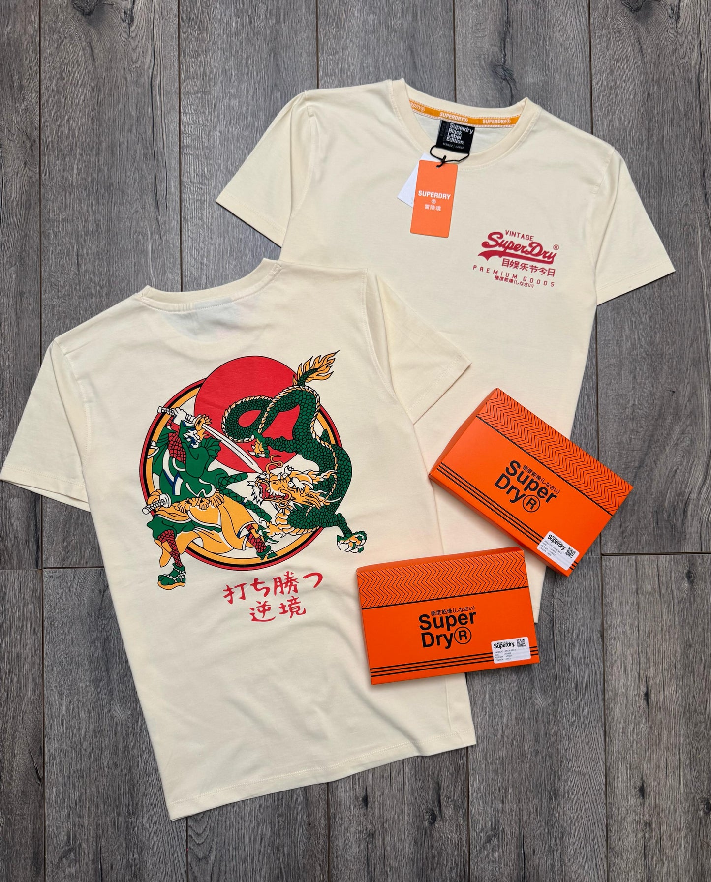 SUPERDRY CREW NACK TSHIRT WITH GIFTED BOX -41 PCS SET