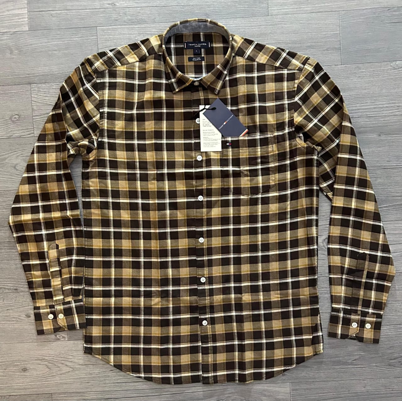 TOMMY HILFIGURE CHACKS OXFORD COTTON SHIRT-68PCS