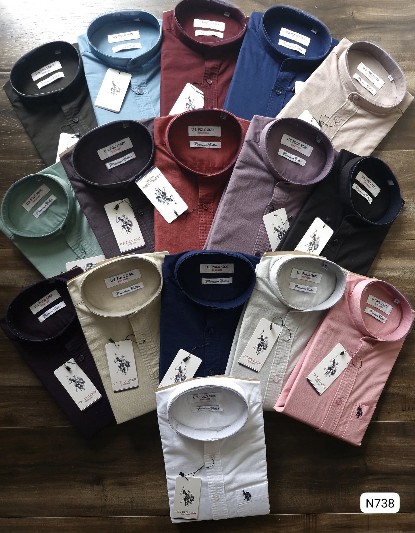 MENS U.S.POLO LINEN COTTON SHIRT -68PCS
