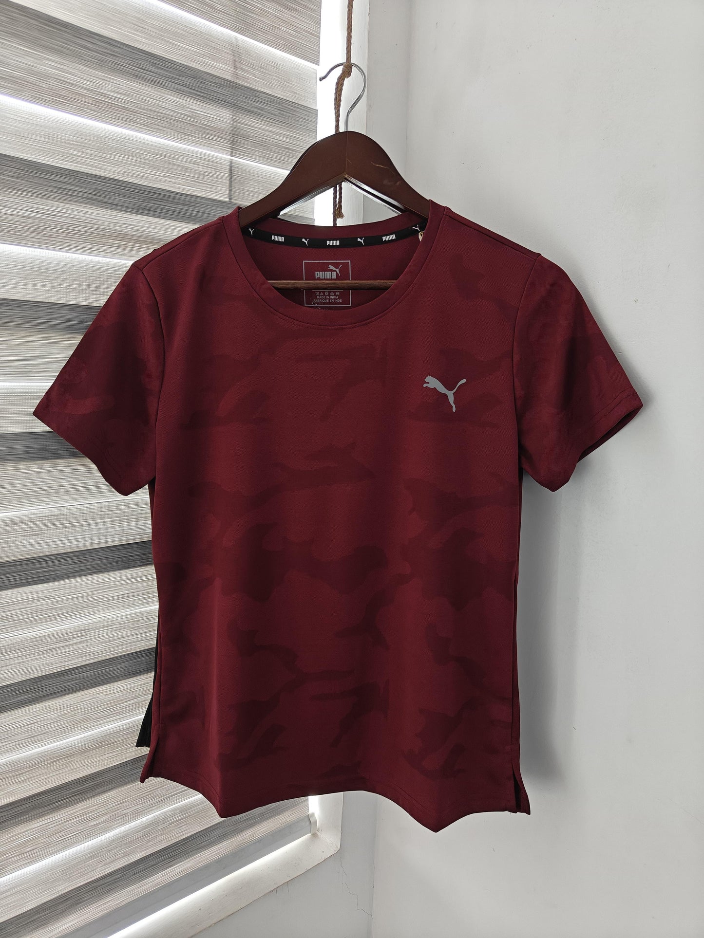 WOMENS PUMA FORWAY LAYCRA GYMWEAR TSHIRT-68