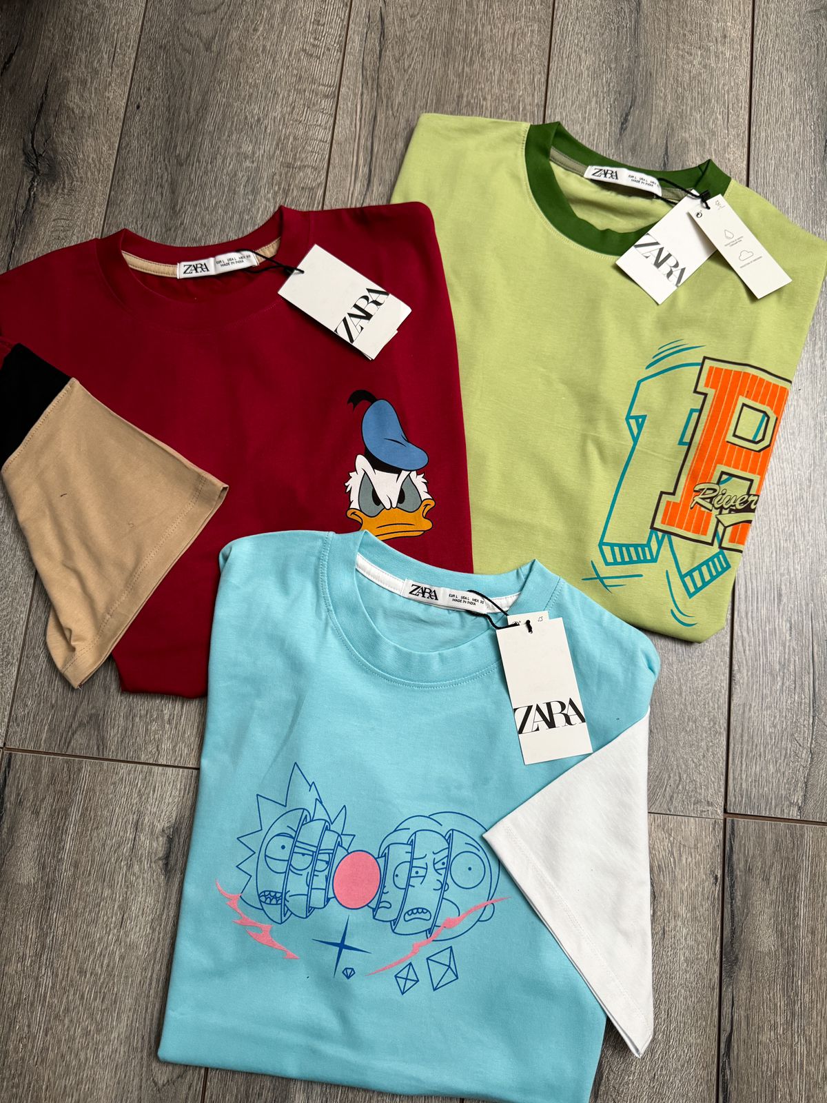 ZARAMAN ROUND NACK TSHIRT -50PCS