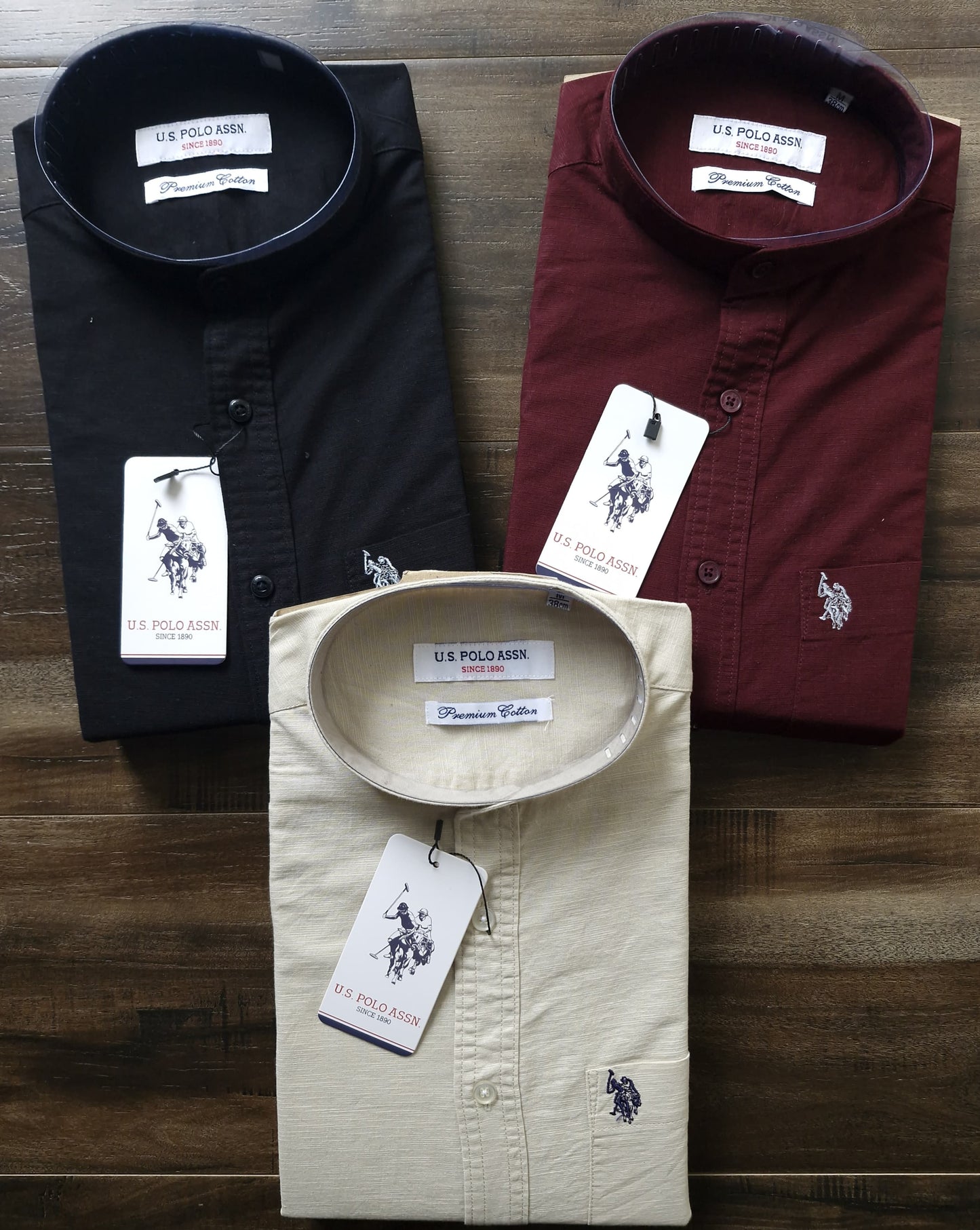 MENS U.S.POLO LINEN COTTON SHIRT -68PCS