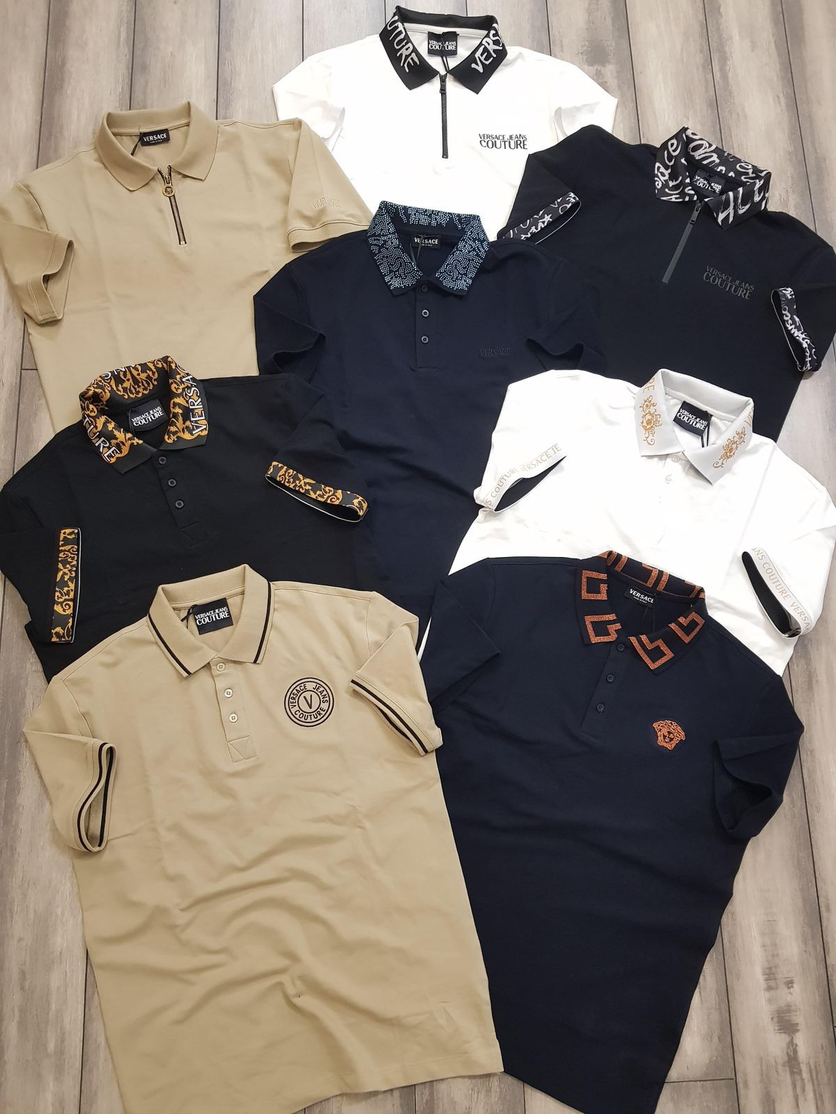 MENS VERSACE JEANS COUTURE POLO TSHIRT-53PCS SET