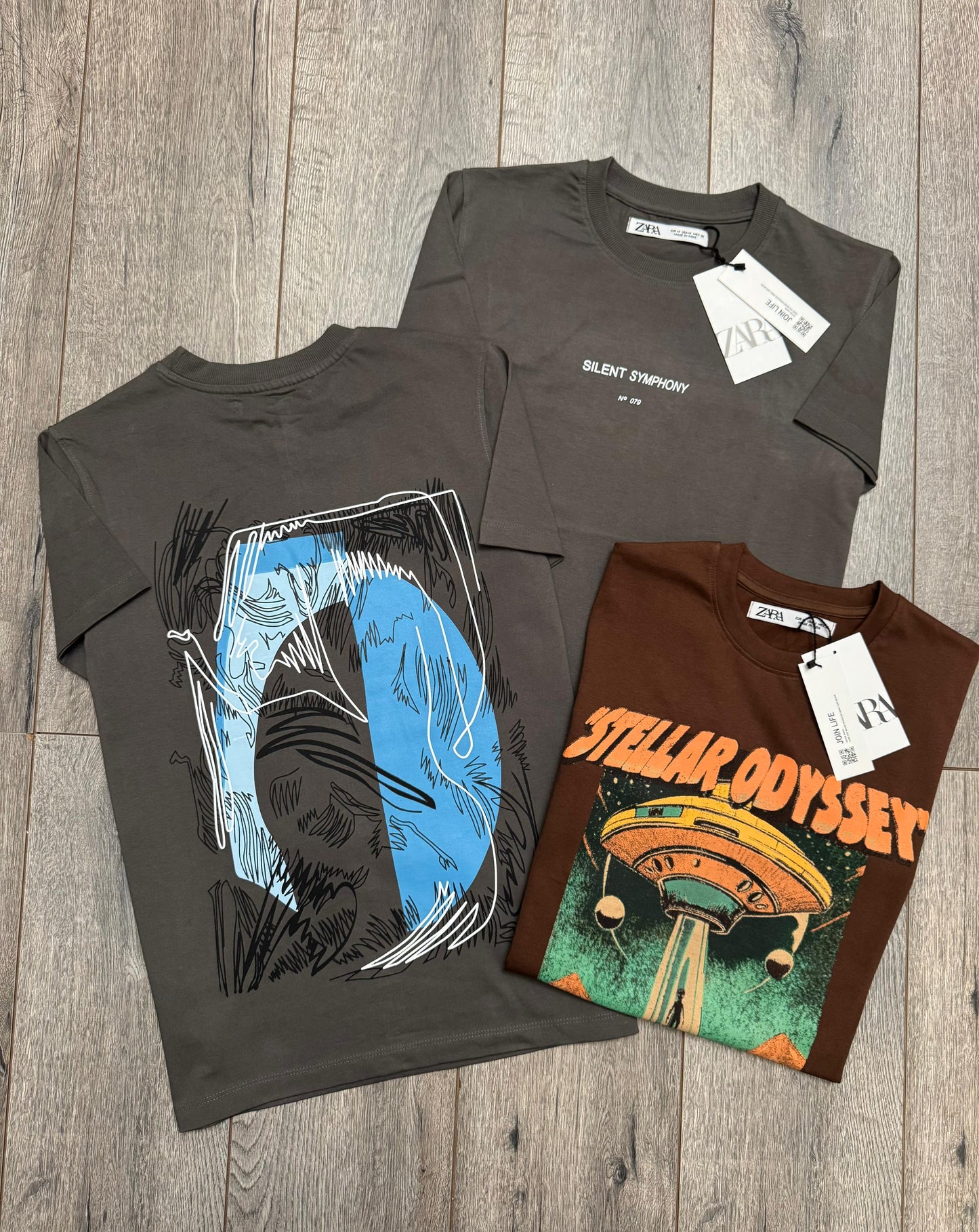 ZARAMAN CREW NACK PRIMIUM TSHIRT-84PCS