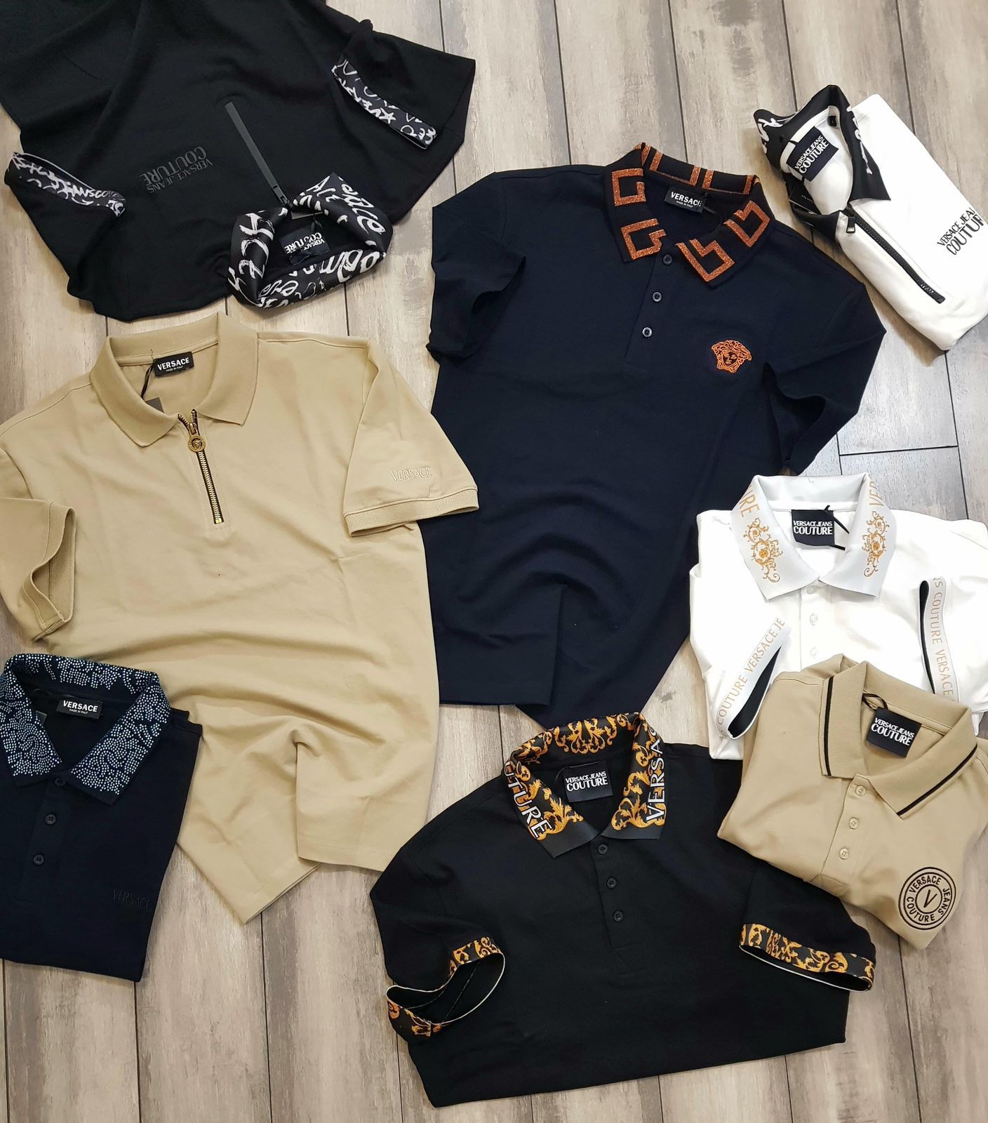MENS VERSACE JEANS COUTURE POLO TSHIRT-53PCS SET