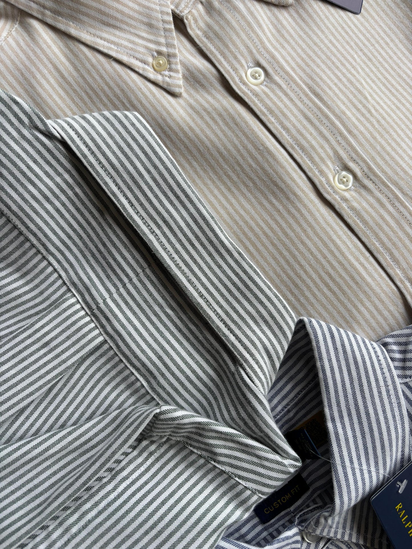 MENS R.L.POLO OXFORD LINEN STRIPE SHIRT-50PCS