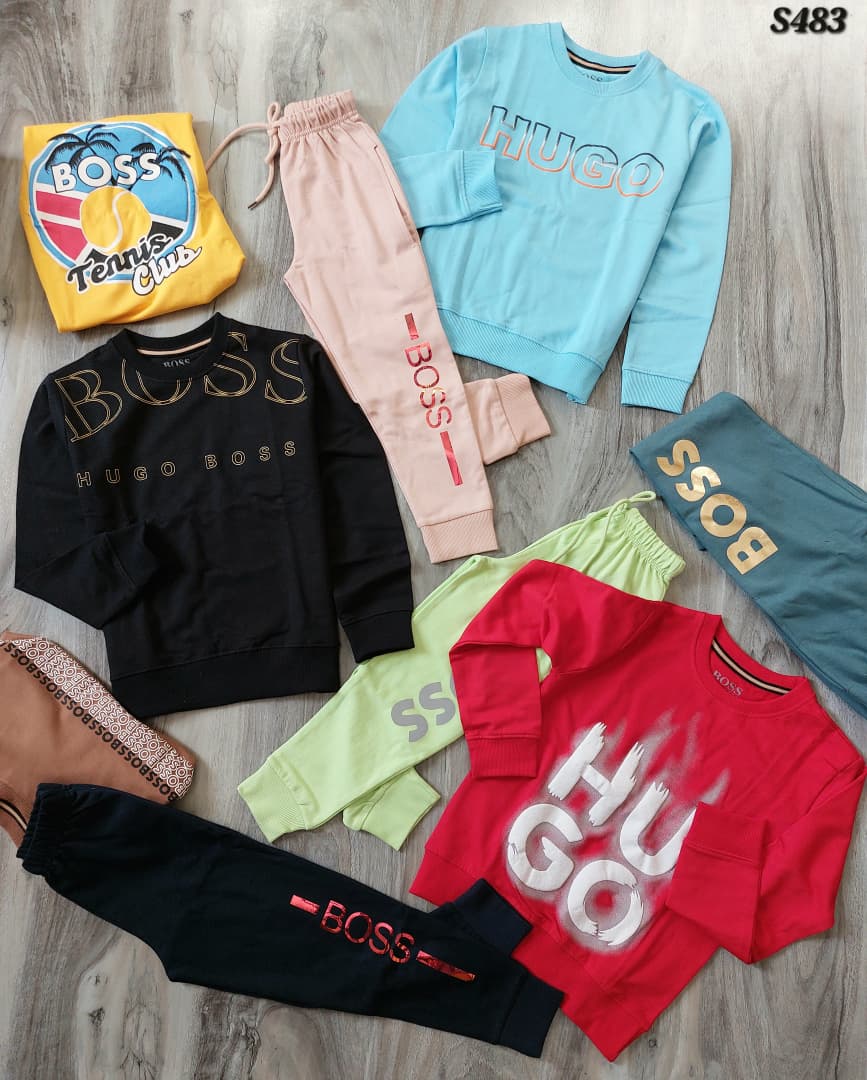 KIDS TRACKSUIT SWEATSHIRT WITH TRACKPANT-60PCS