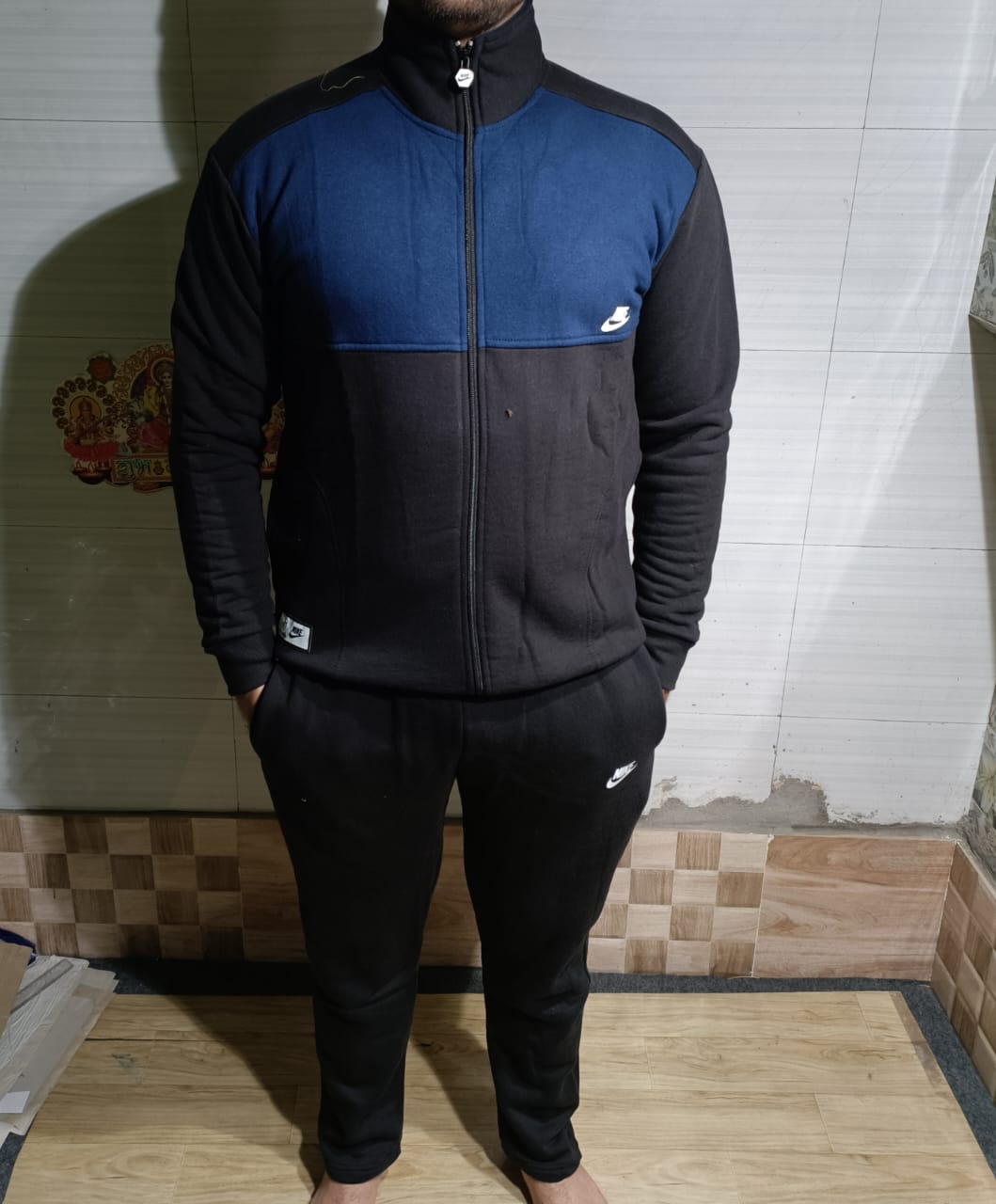 NIKE LOOP KNIT COTTON WINTER FLEECE FEBRICK TRACKSUIT -40 SET
