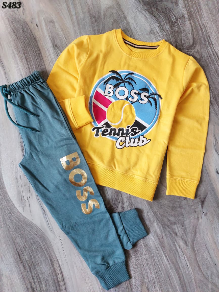 KIDS TRACKSUIT SWEATSHIRT WITH TRACKPANT-60PCS
