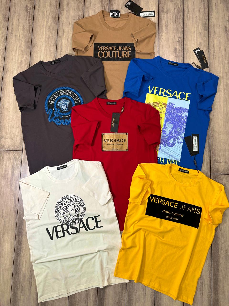 VERSACE ROUND NACK TSHIRT PRIMIUM QUALITY -50PCS