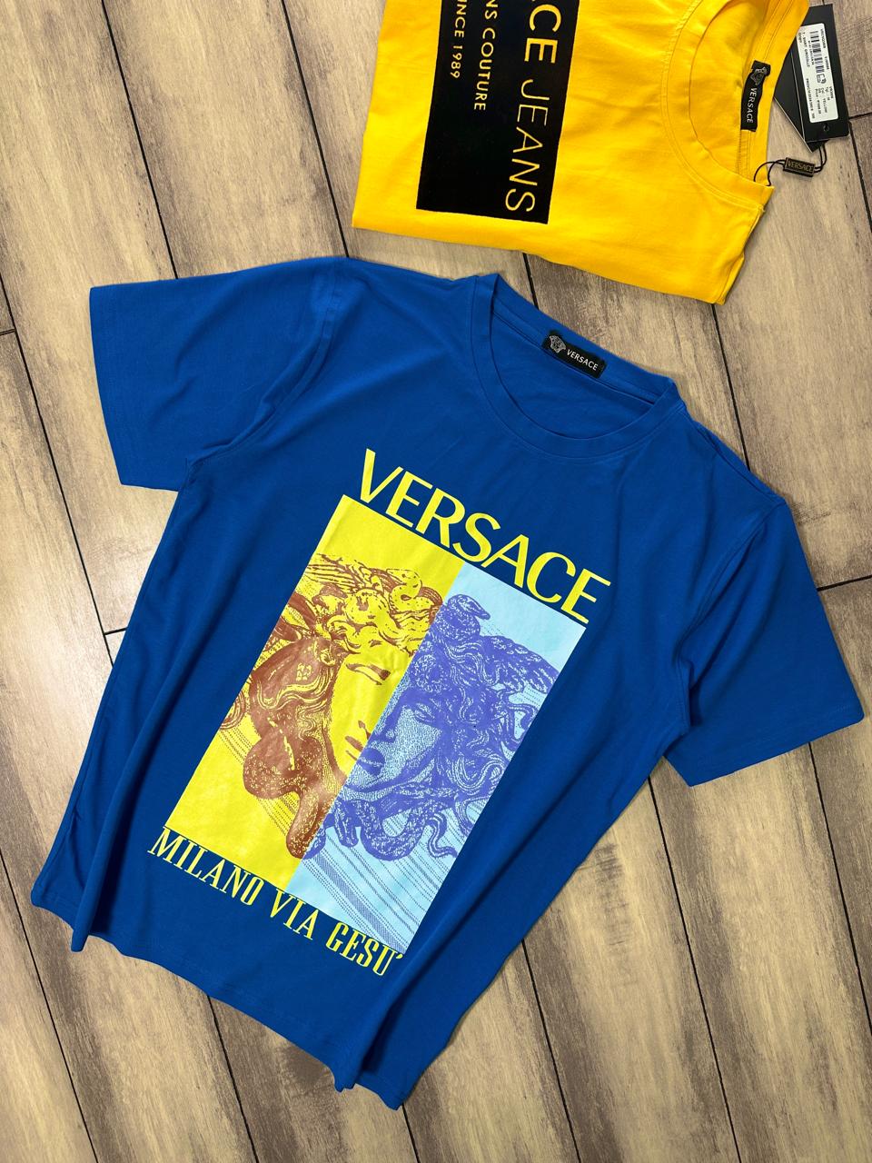 VERSACE ROUND NACK TSHIRT PRIMIUM QUALITY -50PCS