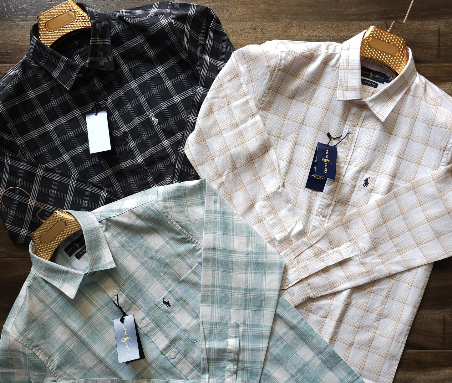 RALPH LAUREN CGACKS SHIRT -48PCS SET