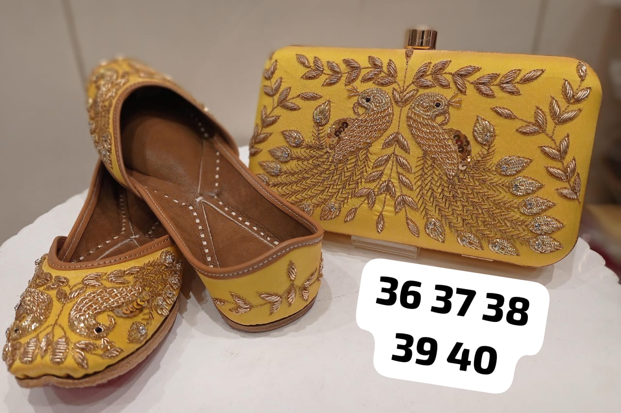 PANJABI JUTTI+CLUCH COMBO-25SET