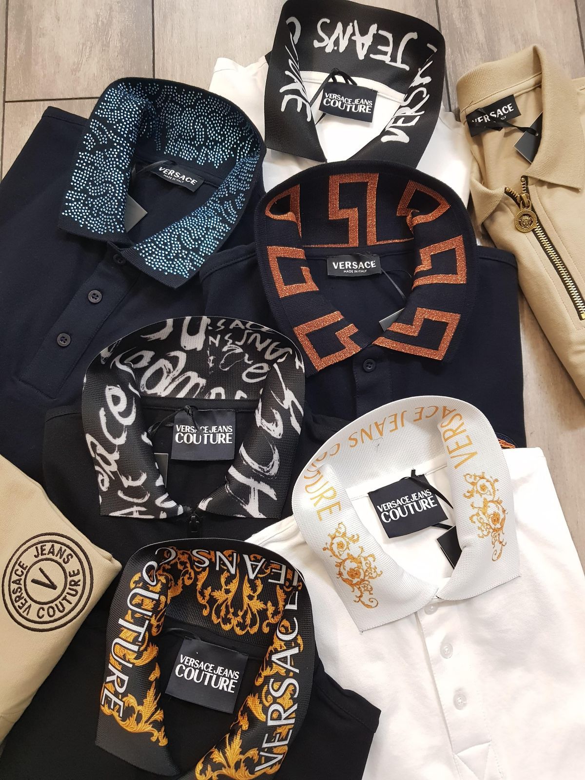 MENS VERSACE JEANS COUTURE POLO TSHIRT-53PCS SET