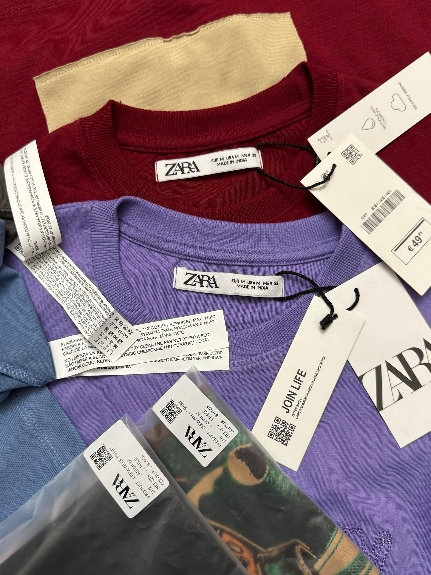 ZARAMAN CREW NACK PRIMIUM TSHIRT-84PCS