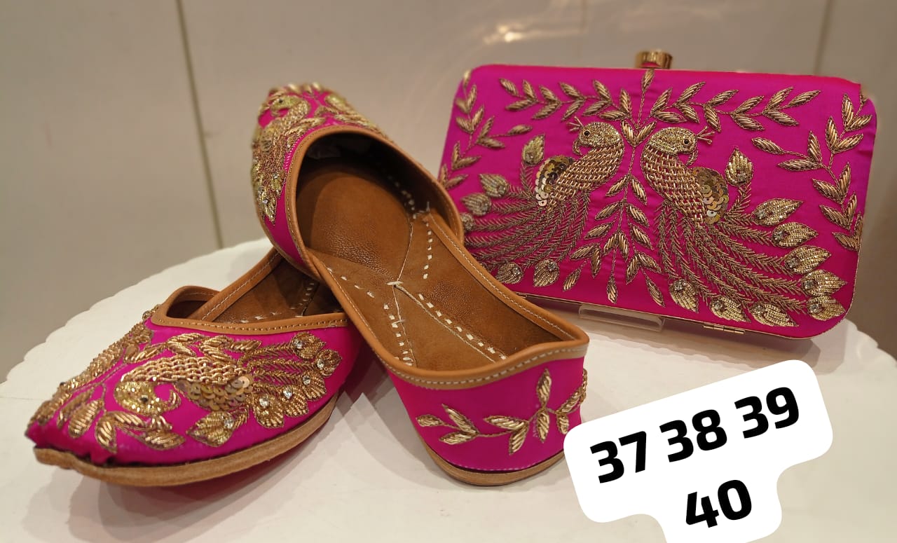 PANJABI JUTTI+CLUCH COMBO-25SET