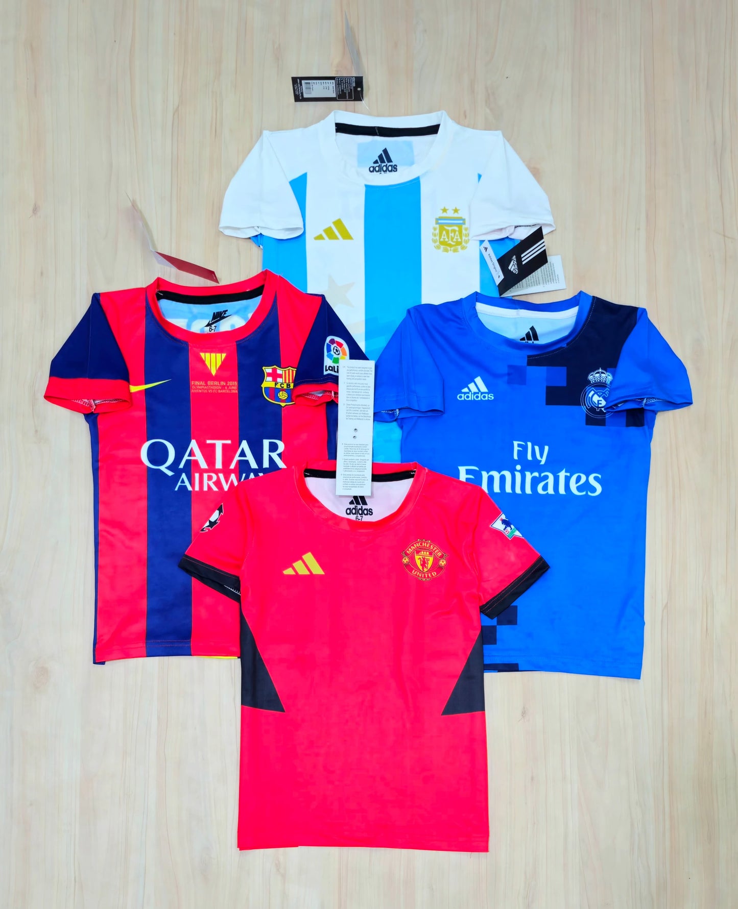 KIDS FOOT BALL TSHIRT -100PCS