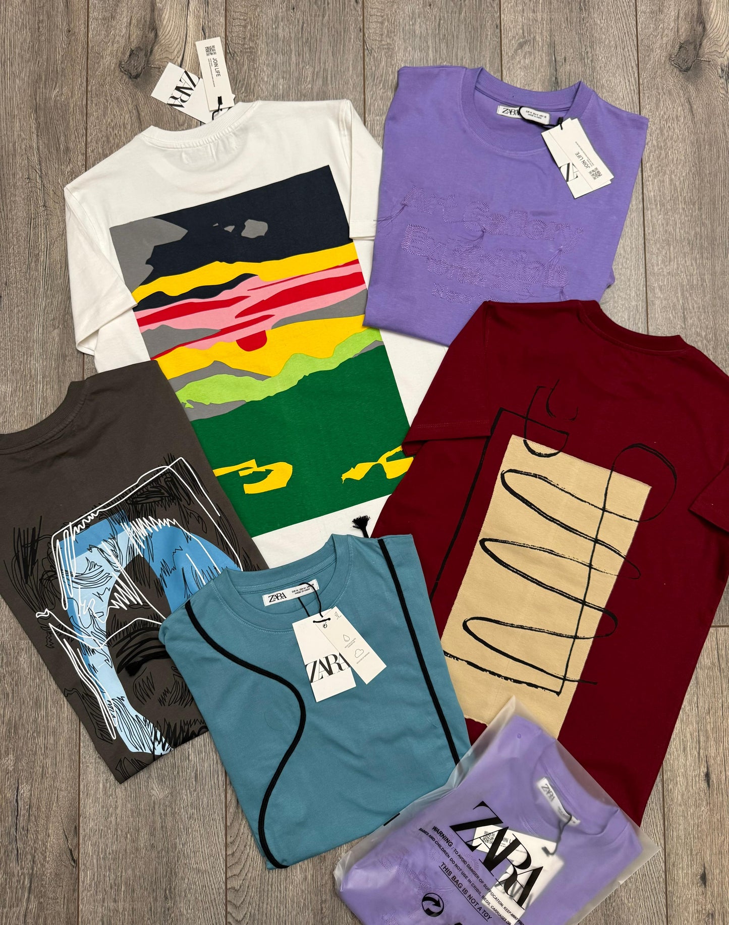ZARAMAN CREW NACK PRIMIUM TSHIRT-84PCS