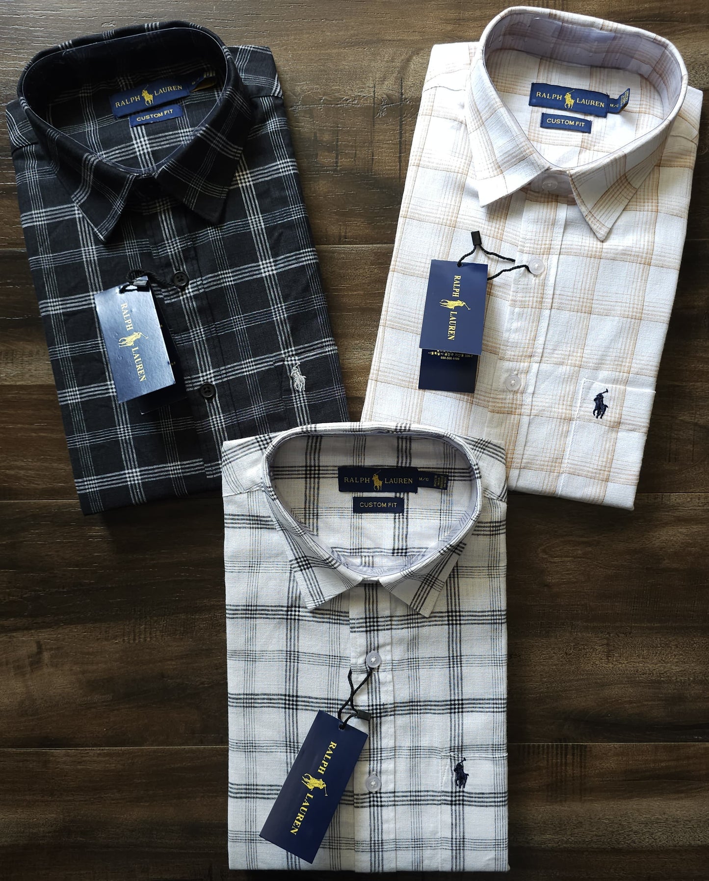 RALPH LAUREN CGACKS SHIRT -48PCS SET