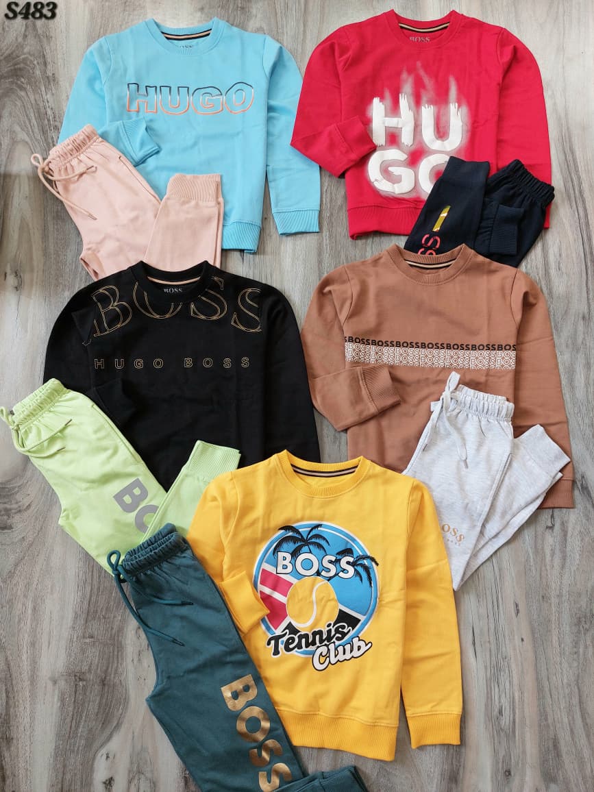KIDS TRACKSUIT SWEATSHIRT WITH TRACKPANT-60PCS