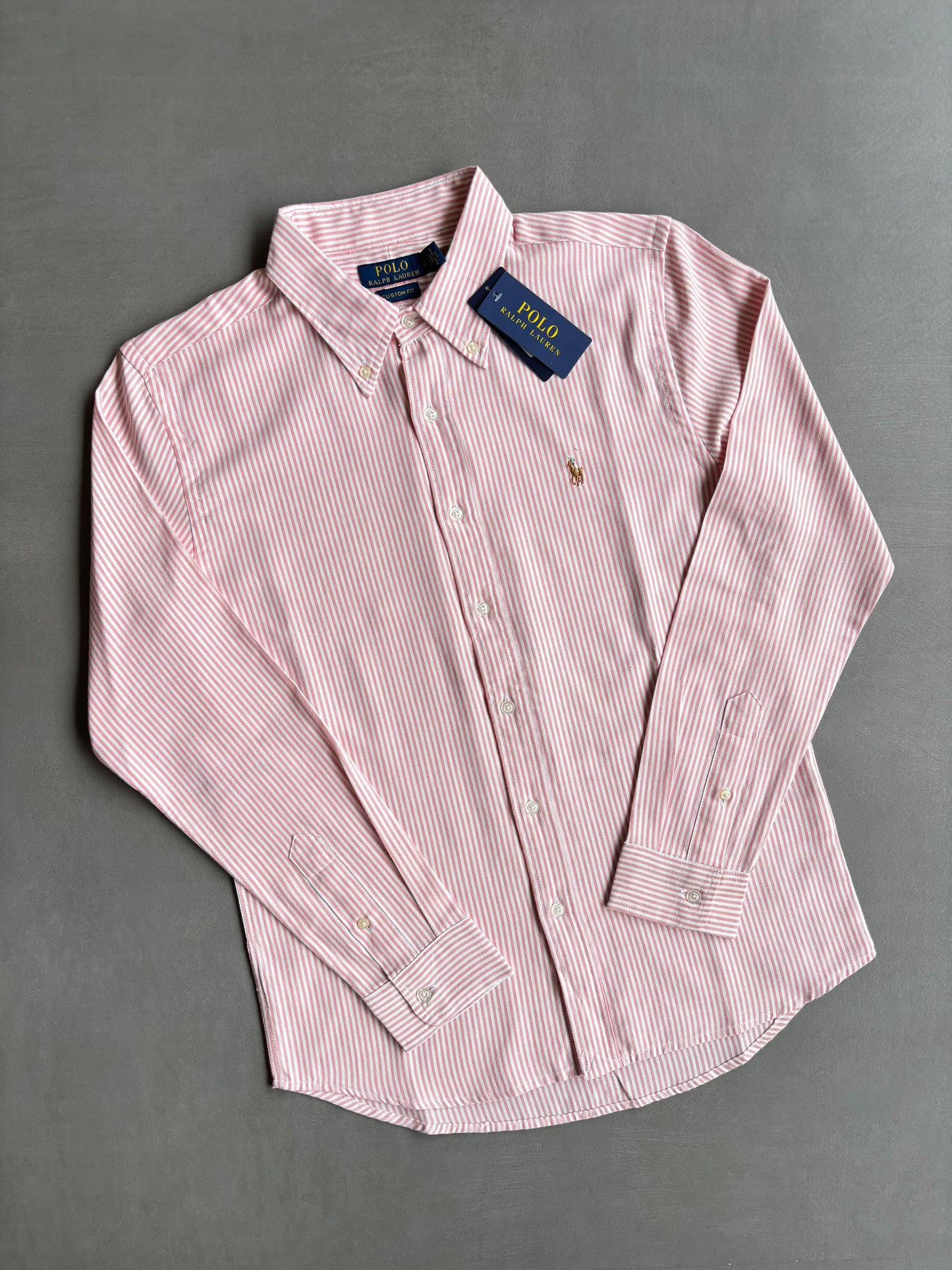 MENS R.L.POLO OXFORD LINEN STRIPE SHIRT-50PCS