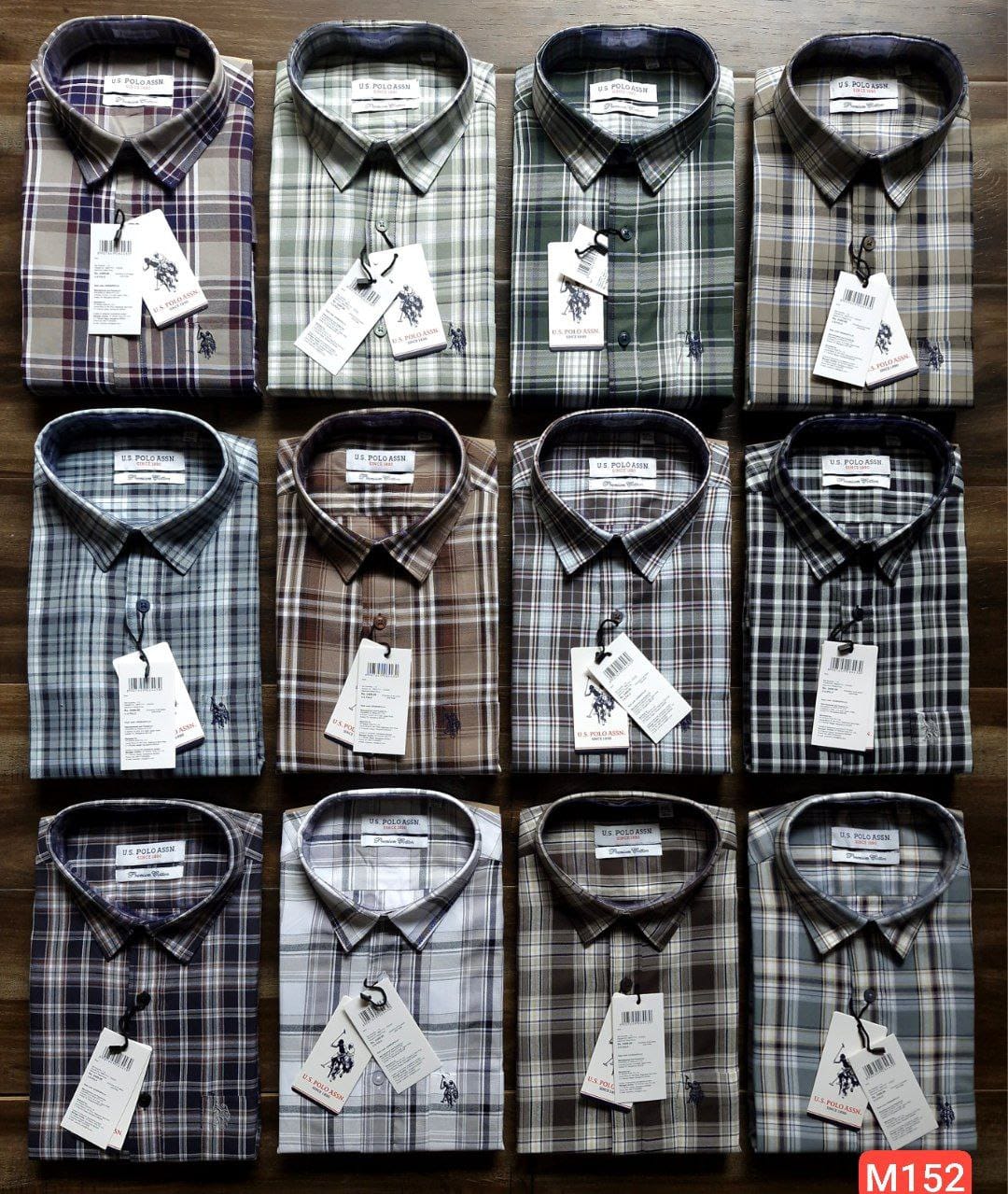 MENS CHACKED US POLO SHIRT-100PCS SET