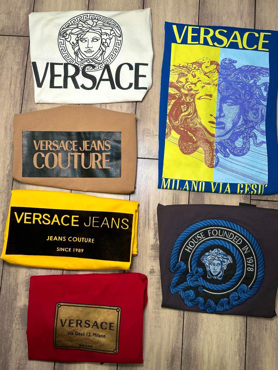 VERSACE ROUND NACK TSHIRT PRIMIUM QUALITY -50PCS