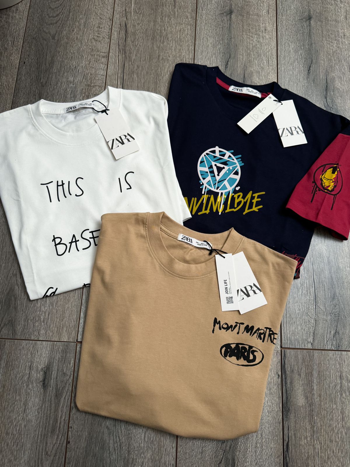 ZARAMAN ROUND NACK TSHIRT -50PCS