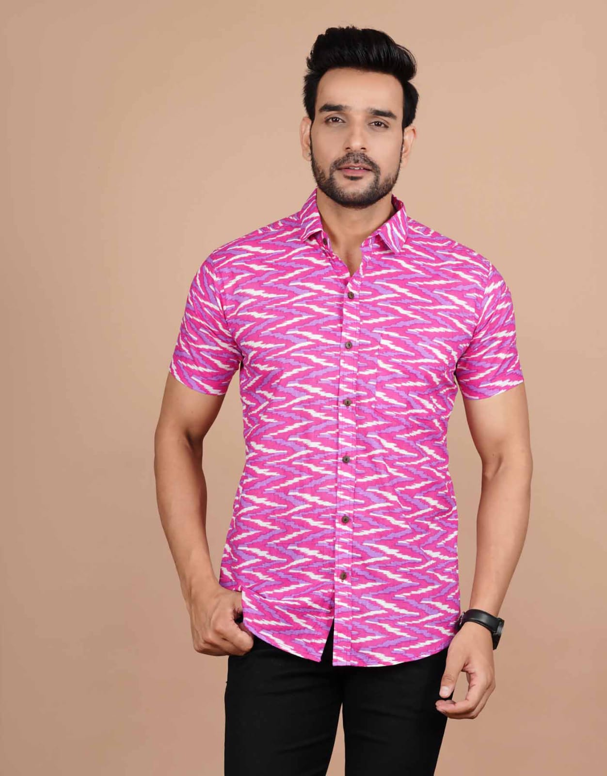MENS JAYPURI COTTON SHIRT -96 PCS SET